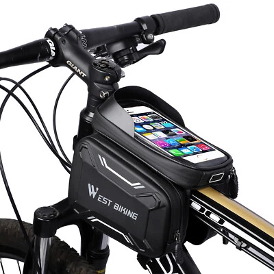Fahrradtaschen Rahmentaschen MTB Rennrad Handy Tasche Touch Screen Telefontasche - Bild 1 von 4