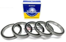 5 PCS 6809-2RS 6809RS Deep Groove Rubber Shielded Ball Bearing (45mm*58mm*7mm)..