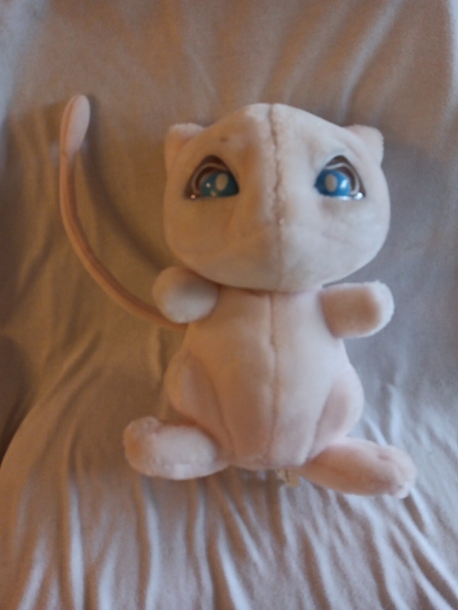 Vintage 1998 Hasbro Pokemon Electronic Talking Mew Plush Read Des