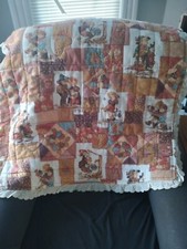 vintage baby quilt handmade
