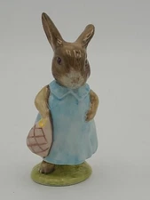 Royal Albert Mrs Flopsy Bunny 1989 Figurine 4" Beatrix Potter Made in England
