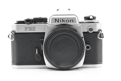 Nikon FE2 SLR Film Camera Body Chrome #629