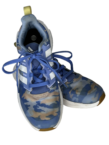 Adidas Fortarun 2.0 Cloudfoam Sport Running Schnürschuhe Größe 4 Blau Camouflage - Bild 3 von 7