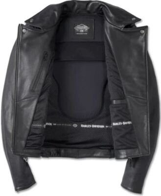 HARLEY DAVIDSON レザーライダース　アームロゴ　M Harley Davidson 120th Anniversary Cycle Queen Leather Biker Jacket