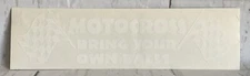 NOS Motorcycle MX Decal Sticker CR YZ KX RM MOTOCROSS BRING YOUR OWN BALLS