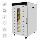 20 Tray Food Dehydrator Stainless Fruit Meat Jerky Dryer Blower Commercial 1700W