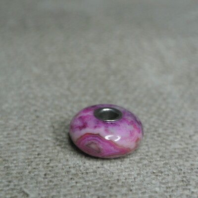 Trollbeads Crazy Lace Pink Agate Retired | eBay