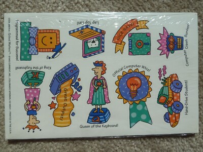 Current Inc Stickers School Matters 1993 Sealed Pack Laptop Computers Classes 