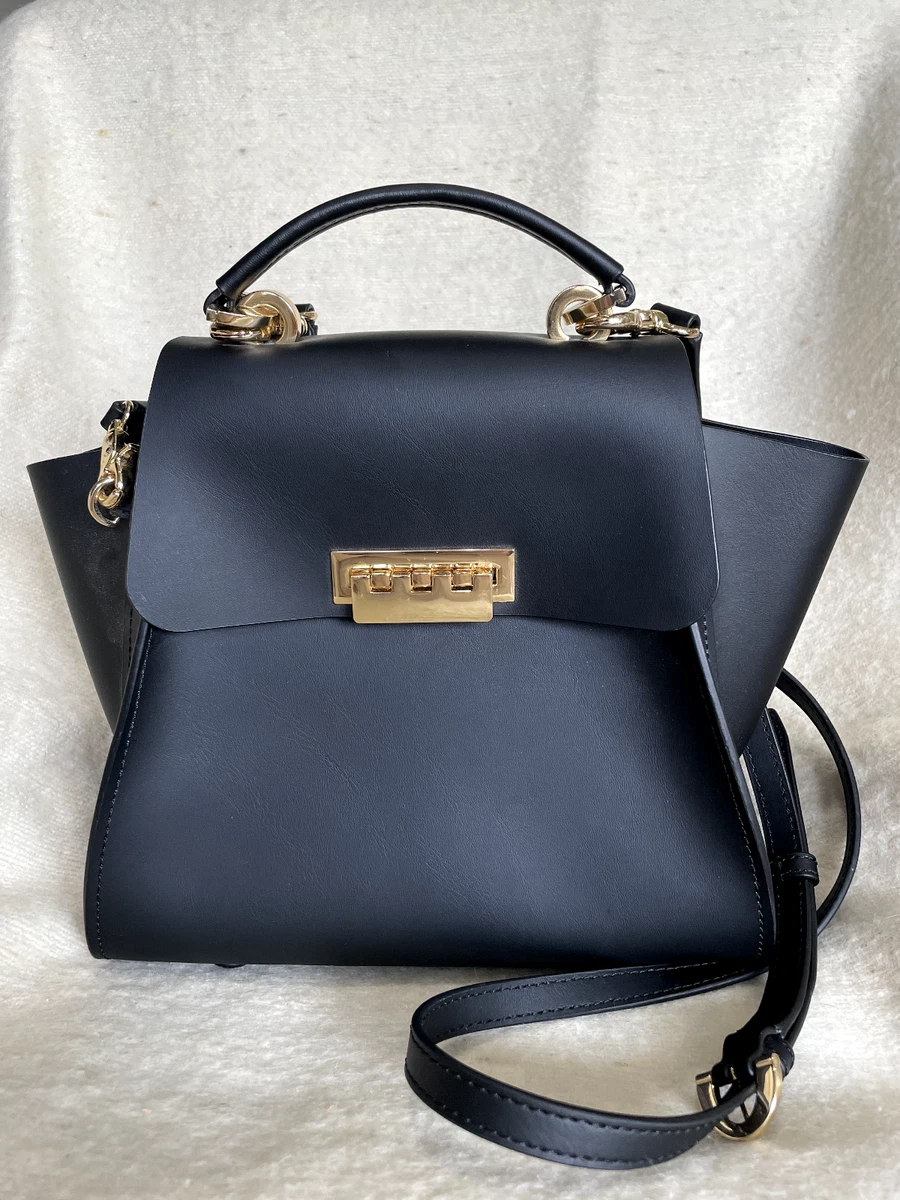 ZAC Posen Black Gold Eartha Iconic Top Handle Crossbody shoulder bag Backpack