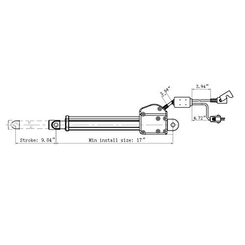 Kaidi Motor KDYJT00620 Linear Actuator for Power Recliner Lift Chair