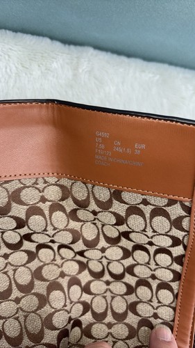 COACH Women’s Rilee Brown Walnut Tall Boots Leather G4592 Block - Picture 8 of 9