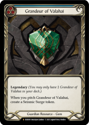 Grandeur of Valahai - Cold Foil - 1st Edition x1 - Near Mint