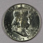 1963-D Franklin SILVER Half-Dollar Coin, Mint State Condition