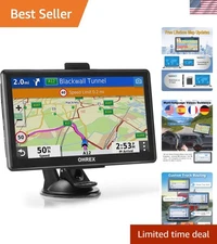 Commercial Truck GPS with 2025 Maps, Bluetooth & Custom Routing for Safe Travel