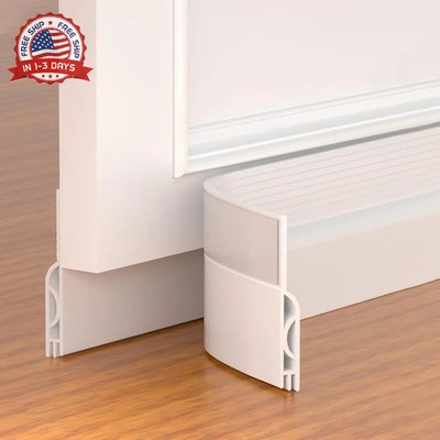 Door Draft Stopper,Adjustable Door Sweep for Bottom of Door,Silicone Weather Str
