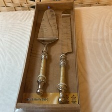 2 Piece Cake Server With Knife Set In Box
