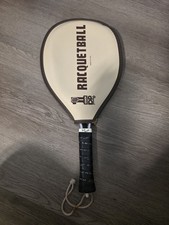 Vintage Leach Racquetball Racquet Made in USA w/ Original Cover Wrist Strap