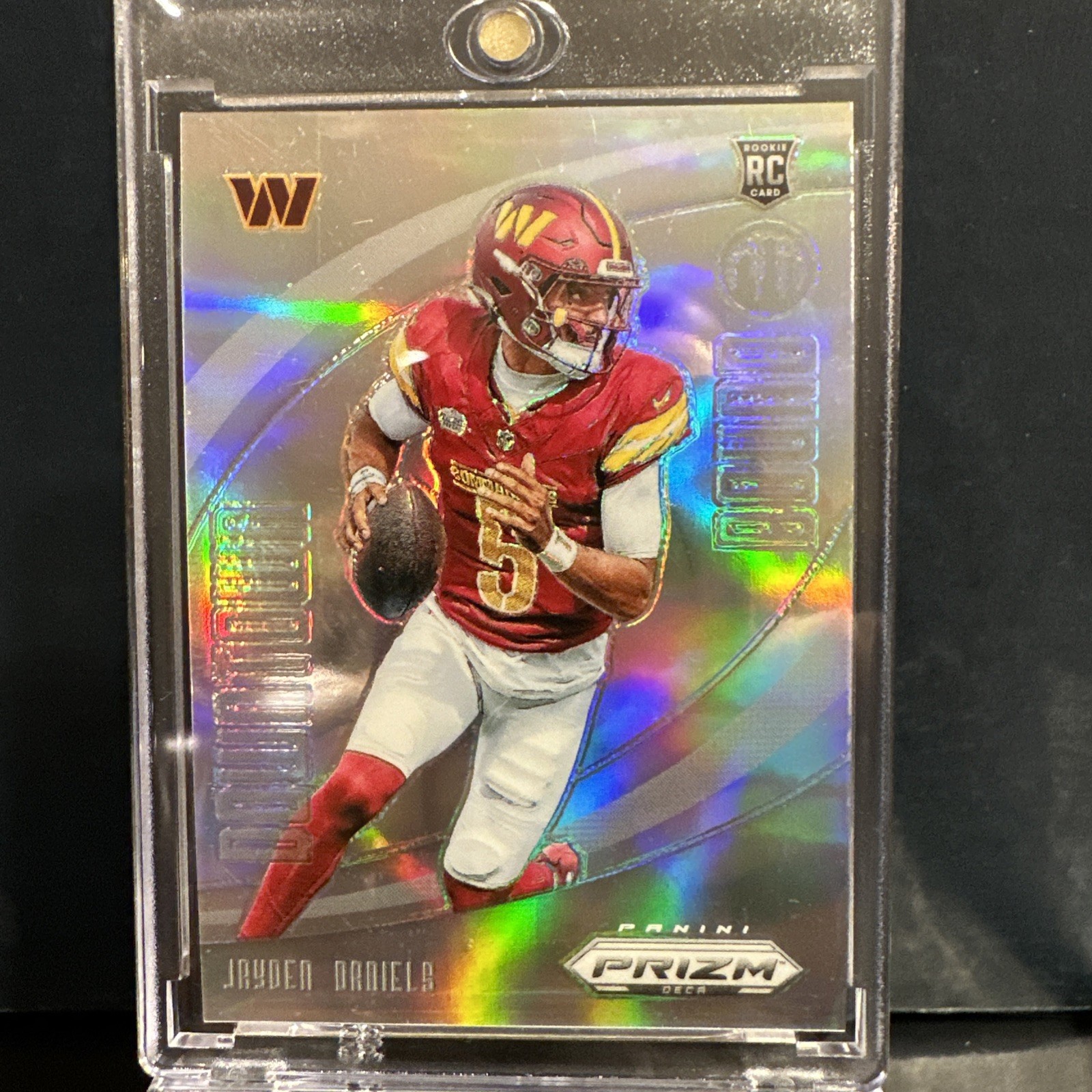 2024 Prizm Deca Jayden Daniels Downtown Bound RC Silver #4 Commanders