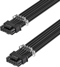 PCIe 5.1 16Pin GPU Power Cable - 70cm 12V-2x6 PSU - Black