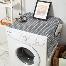 Copri Lavatrice per Interno Coprilavatrice da Interno con Tasche Portaoggetti su