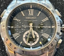 SEIKO Solar Chronograph Watch Men's Tested Stylish Timepiece
