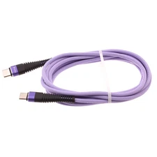 For Galaxy A05/A06/A07 - Purple 6ft PD Cable Type-C to USB-C Long Charger Cord