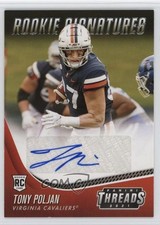 2021 Chronicles Draft Picks Threads Rookie Signatures Tony Poljan Auto 1h1