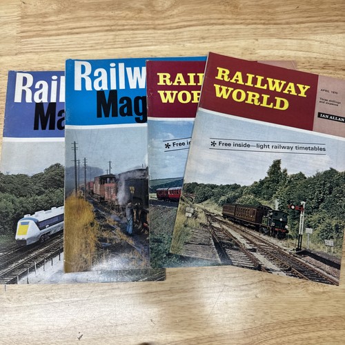 Vintage Railway Magazine And Railway World Magazine Bundle 1970-1972