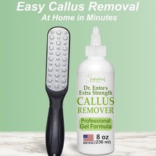 Gel Removedor Callos Pies 8oz Extra Fuerte  Lima Doble Cara Acero