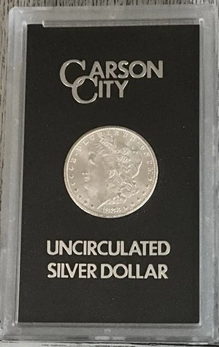 1883 Carson City Uncirculated Morgan Silver Dollar GSA Box & Cert. #83519409