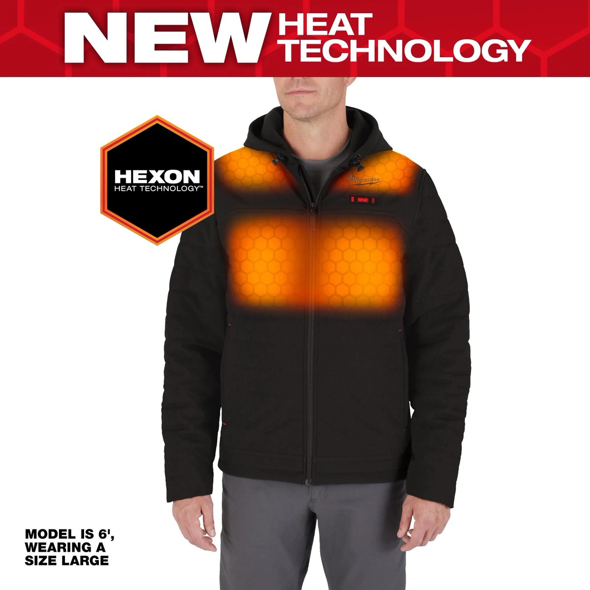 Milwaukee M12™ Heated AXIS™ Jacket Kit, New HEXON HEAT TECHNOLOGY