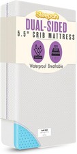 Sleepah 5.5  Crib  Toddler Bed Mattress Dual Sided Cooling Memory Crib, Pink
