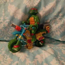 Muta Bike Vintage Playmates TMNT Teenage Mutant Ninja Turtles w Raphael Nice