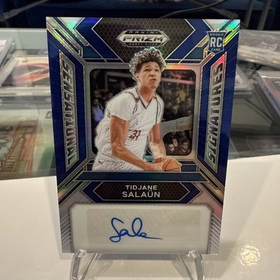 2024 Panini Prizm Draft Tidjane Salaun Blue Auto #101/149   Hornets