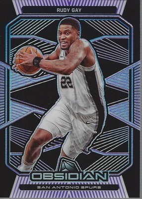 2019-20 Panini Obsidian Electric Etch Purple #132 Rudy Gay /75 - BSK