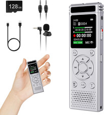 136GB Digital Voice Recorder with Playback,9000 Hours Audio Recording Device,Voi