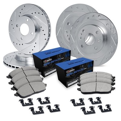 For Honda Civic 93-95 Brake Kit Drilled & Slotted Front & Rear Brake Kit w