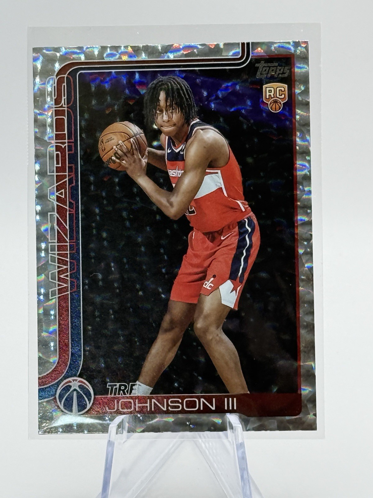 2025-26 Topps - Tre Johnson #206 Crackleboard Foil (RC)