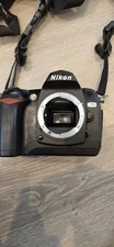 Nikon D70 6.1MP Digital SLR Camera Black Body & Flash Memory Card  NO Battery 