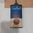Vintage ADVERTISING Handy Oiler GULFOIL GULF Household 4 oz. Steel Can  — photo 1