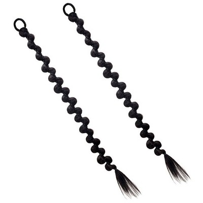 2 Pcs Pferdeschwanz Extensions Pferdeschwanzerweiterung Geflochtene Haarspange