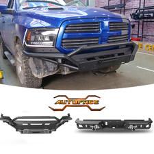 Frontrear Bumper For 2013-2018 Dodge Ram 1500 Wled Lights2d-rings Heavy Duty