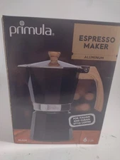 Primula Stovetop Espresso Coffee Maker Aluminum 6-cup Stovetop Cuban Italian