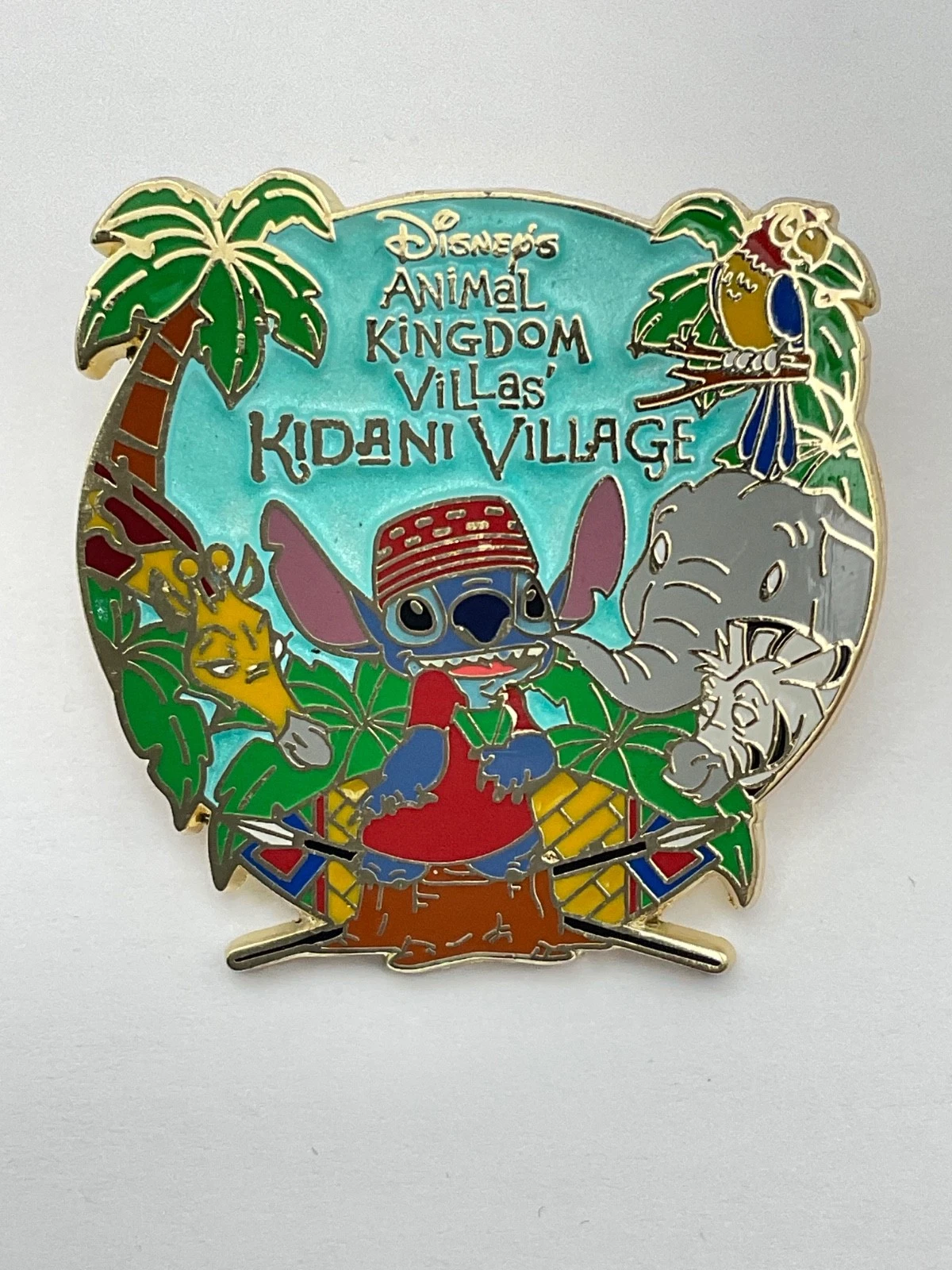 Disney Vacation Club DVC Animal Kingdom Villas Kidani Village Stitch Pin G6