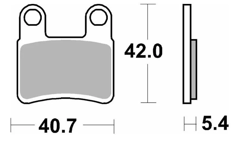 SBS Pastillas Freno 921HF Brake Pads Apto An Kymco I Maxxer 450 10-14 MXU 400 - Imagen 3 de 4
