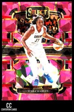 2024 Panini Select WNBA #83 Tina Charles Prizms Pink Ice Atlanta Dream