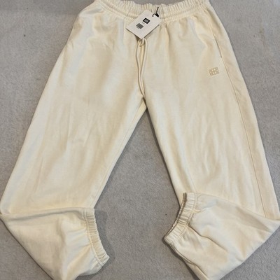 De Rococo Ivory Sweatpants Size Small NWT