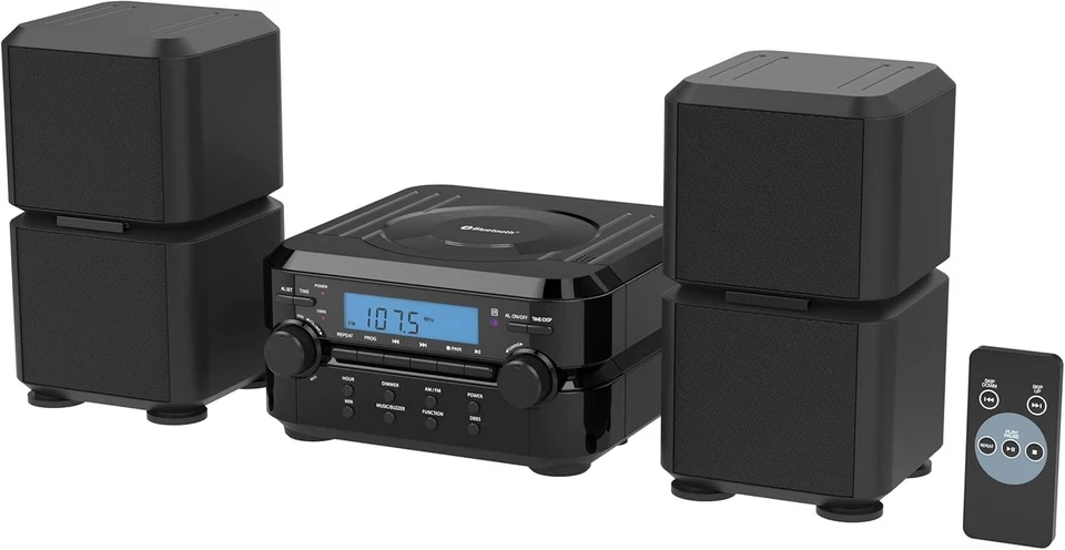 NAXA NS-441 Bluetooth CD AM/FM Stereo Microsystem - Image 2 of 4