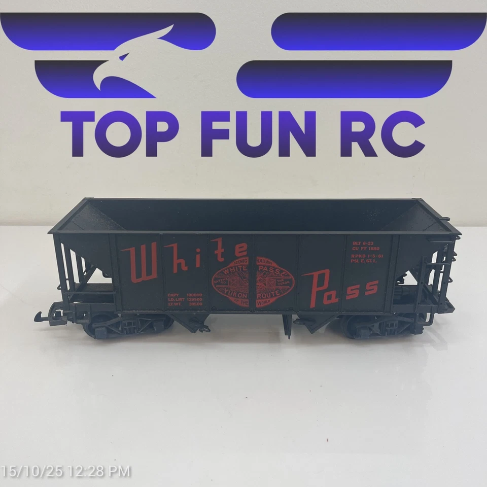 LGB G-Gauge #4076 W02 White Pass & Yukon Hopper Car - Image 4 of 4