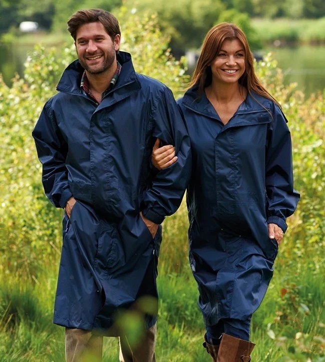100% Waterproof Breathable Light weight Knee Length Coat - UK STOCK